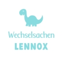 Wechselsachen Dinosaurier Bügelbild
